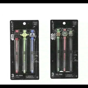Star Wars 6Pack Gel Pen Set Yoda Chewbacca Darth Vader Disney Yoobi
